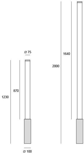 BEL-LIGHTING Светодиодный садовый светильник из алюминия Nomad 7018 - Вид №2