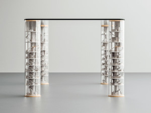 Прямоугольный стеклянный обеденный стол