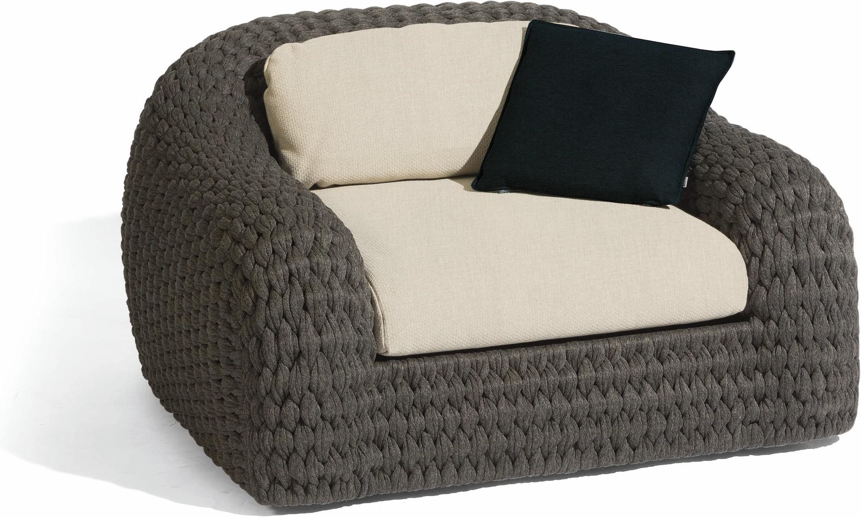 1 мест. веревка 45мм антрацит Manutti Kobo MNST723