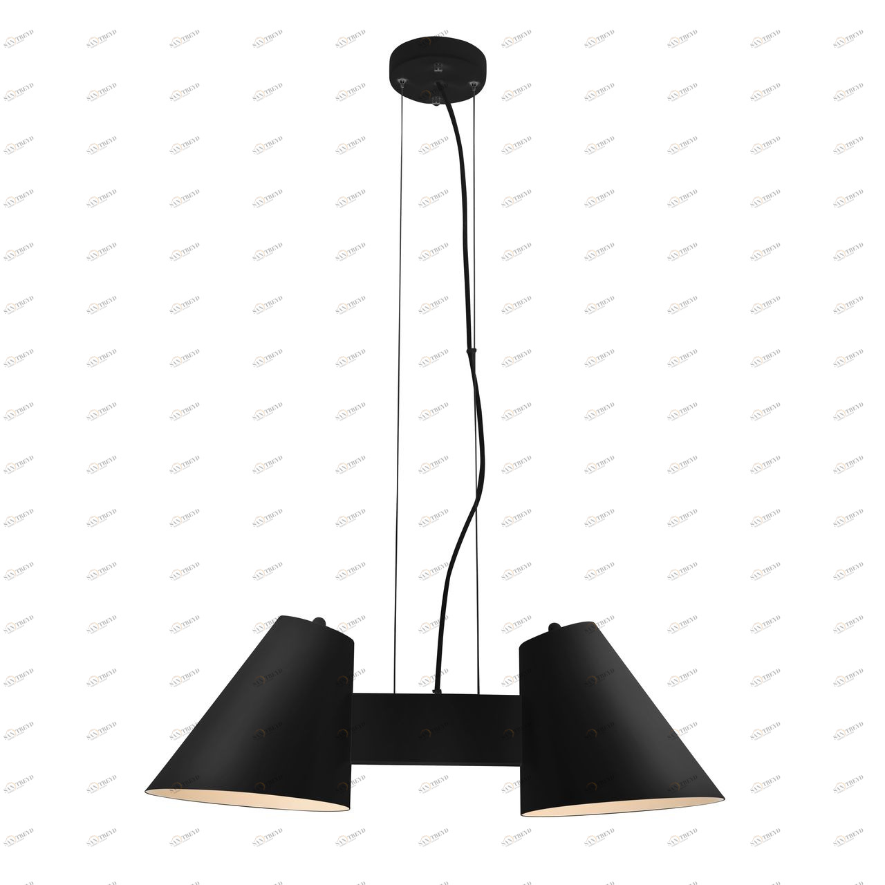 Люстра дизайнерская Ceremonys черная 1854-2P SUPERNW KOSMOS 057090 Черный 