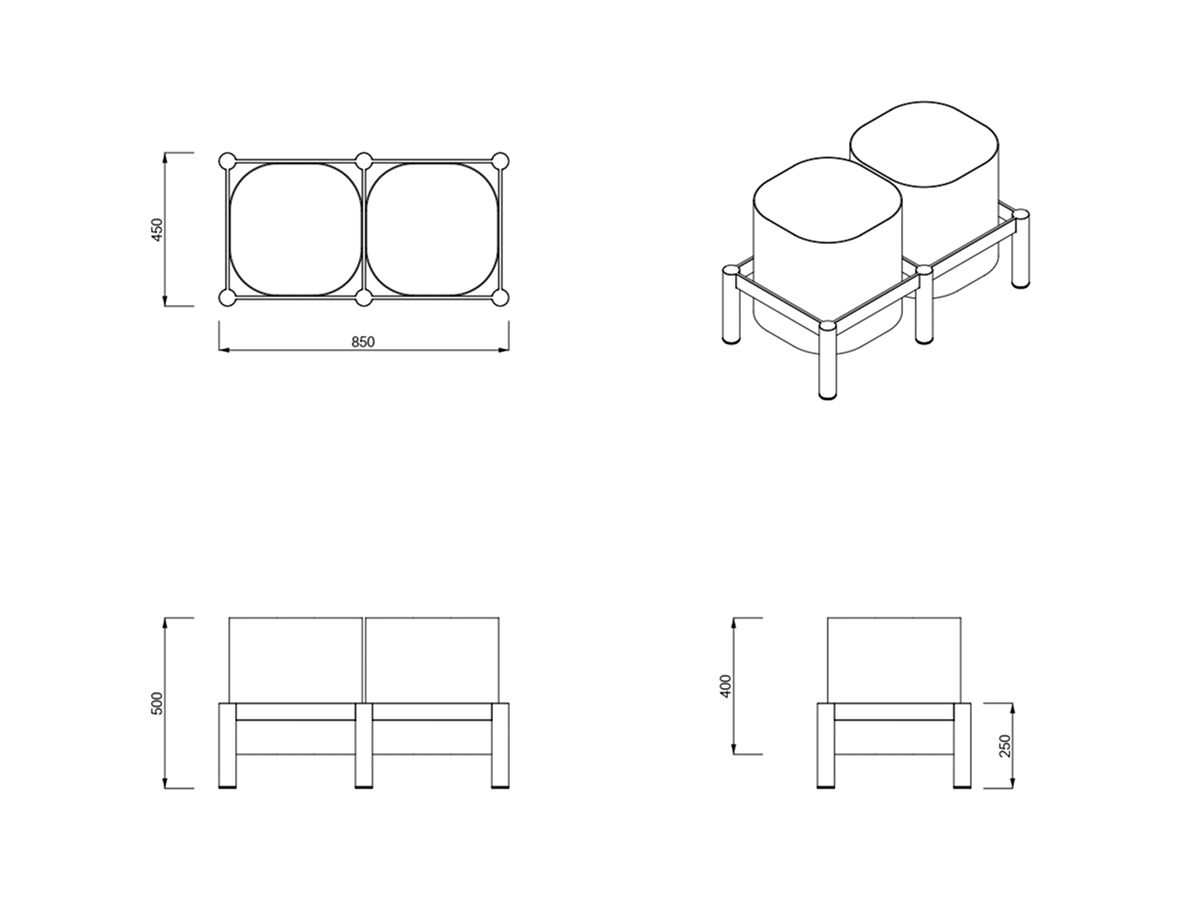Алюминиевая плантатор Joyf Tropic ARCH-00028831 - Вид №4