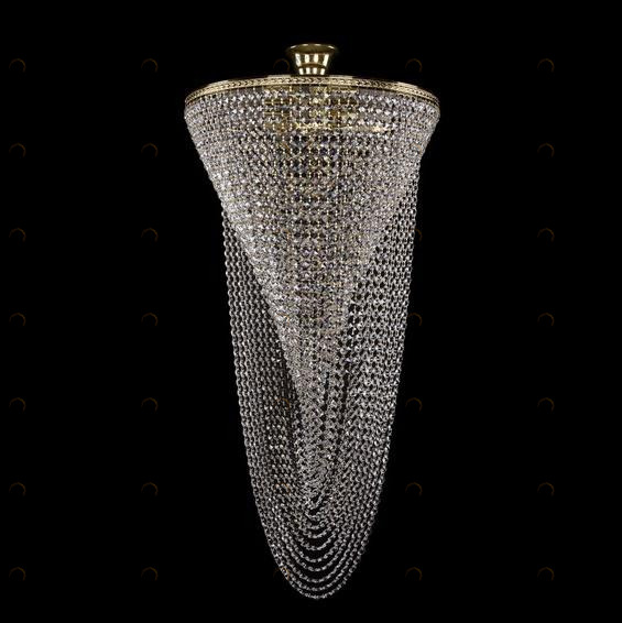 Каскадная люстра Bohemia Ivele 1921/55-105/G BOHEMIA IVELE ДИЗАЙНЕРСКИЕ 076124 Золотой 