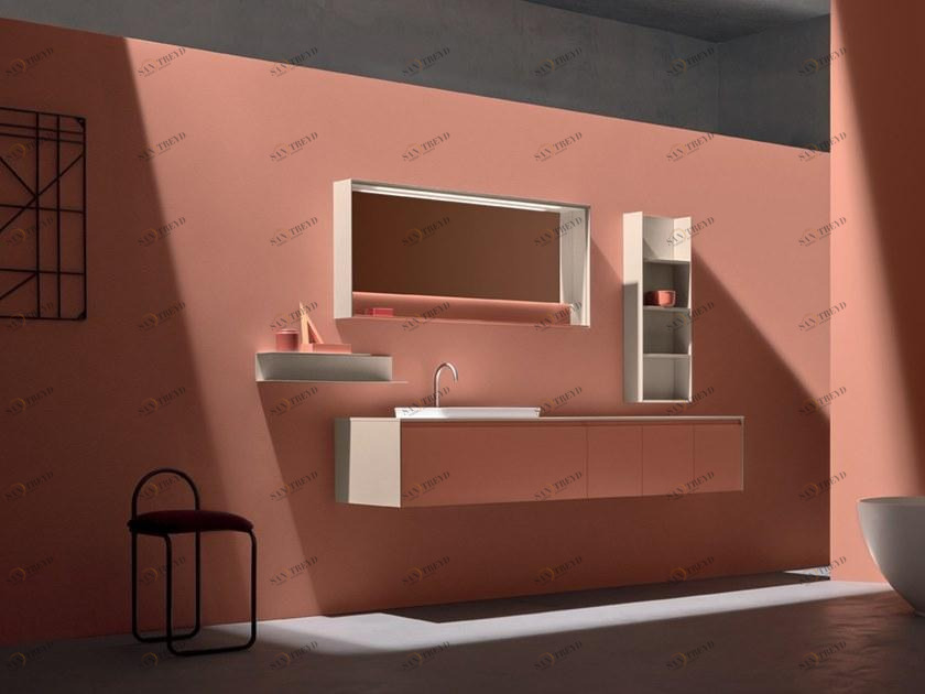 ARBLU Подвесной туалетный столик с ящиками, лакированный 5.zero sun-id-1433241