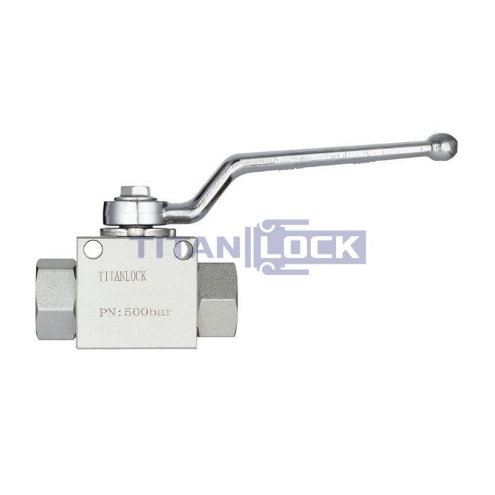 Гидравлический шаровой кран, 3/4", типа ВР-ВР, с креп. отв., сталь TLHYDV3/4F TITAN LOCK  - Вид №2