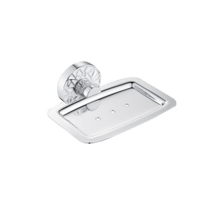 GFmark - Мыльница металлическая на основании, с БЕЛОЙ МОЗАИКОЙ, код: 3202