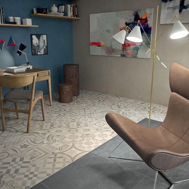 CERAMICHE KEOPE Настенная / напольная плитка из керамогранита Cementine sun-id-1426232 - Вид №8