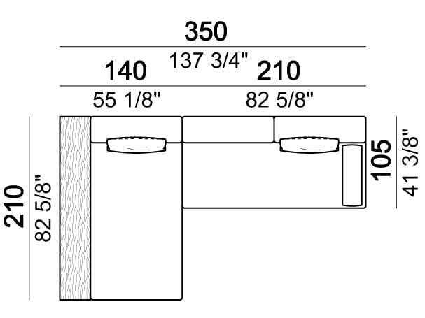 Тканевый модульный садовый диван Arketipo SANTOS ARCH-00052540 - Вид №38