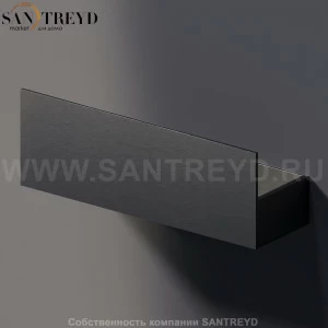 Agape SEN Полотенцежержатель с удлиненным фронтальным элементом черный ASEN0919NS