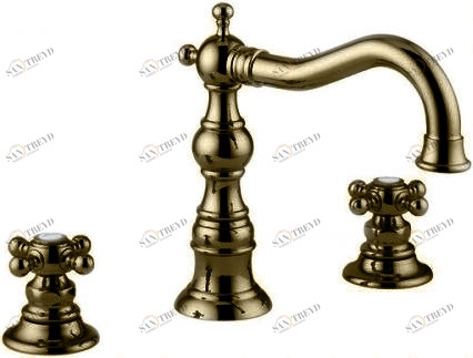 Смеситель MIGLIORE Arcadia ML.ARC-8312.BR для раковины на 3 отв. - бронза 