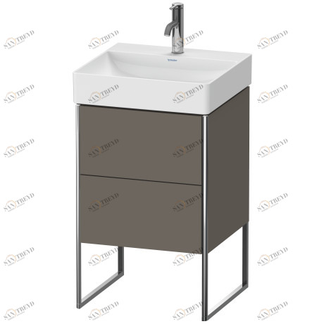 XS443909090 XSquare Тумбочка напольная Фланелево-серый шелковисто-матовый лак Duravit