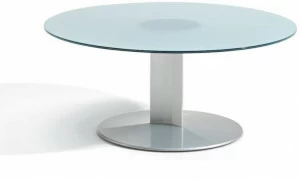 ACTIU Круглый стеклянный журнальный столик