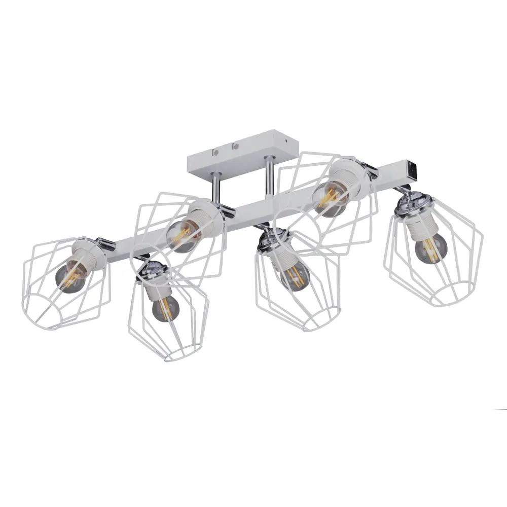 Люстра потолочная Дрим РС21514 6 ламп 18 м² цвет белый РОССВЕТ STLM-2188737 - Вид №2