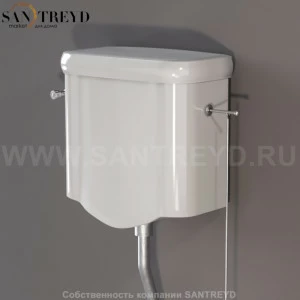 108001 Бачок для унитаза Белый Kerasan RETRO Италия