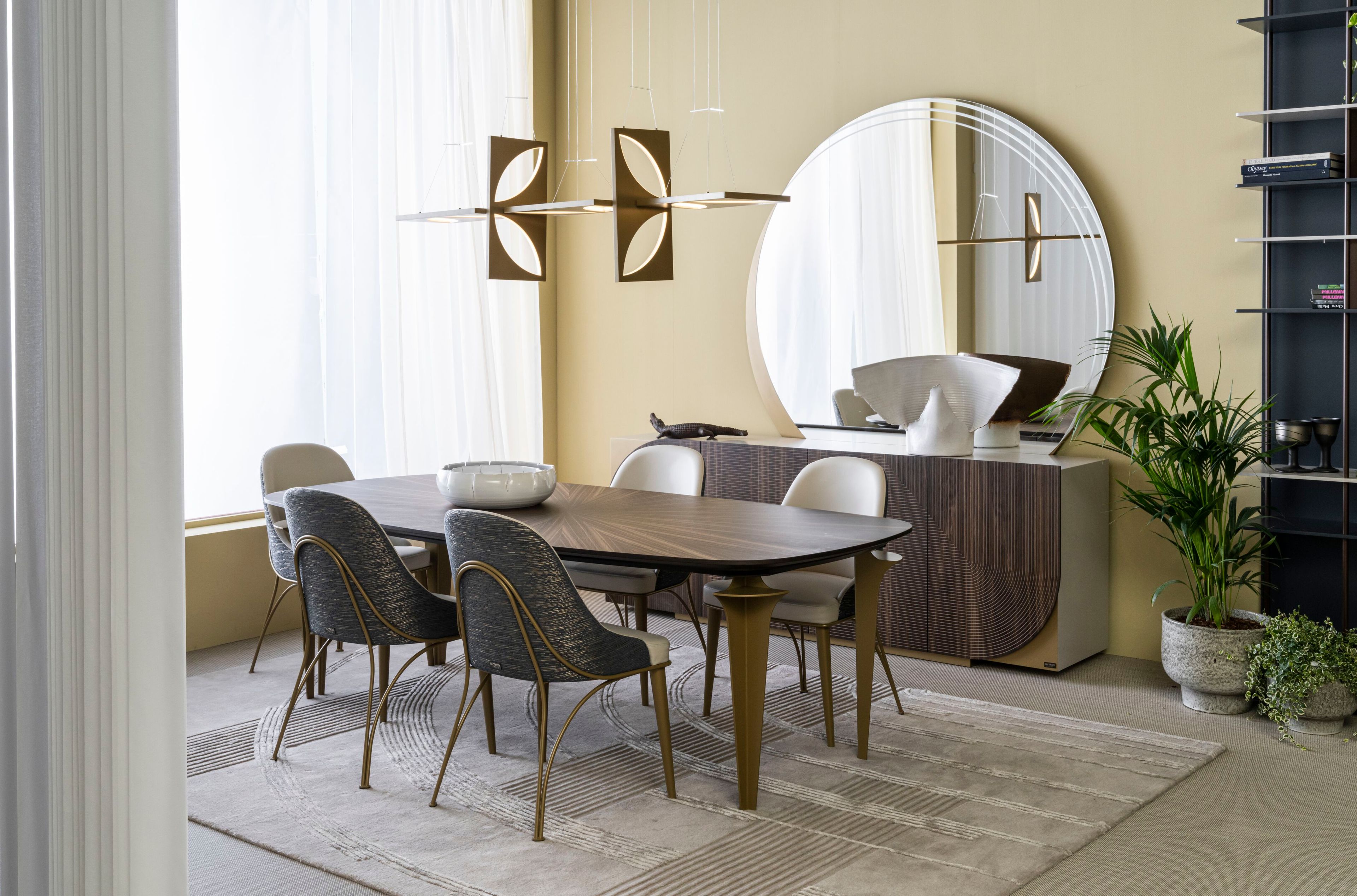 Круглый деревянный обеденный стол Bizzotto Italia ARCH-00116394 - Вид №2