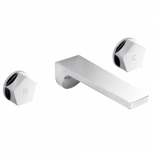 Внешняя часть Настенная группа умывальников с 3 отверстиями, без сливного набора. PARK NEWFORM Италия