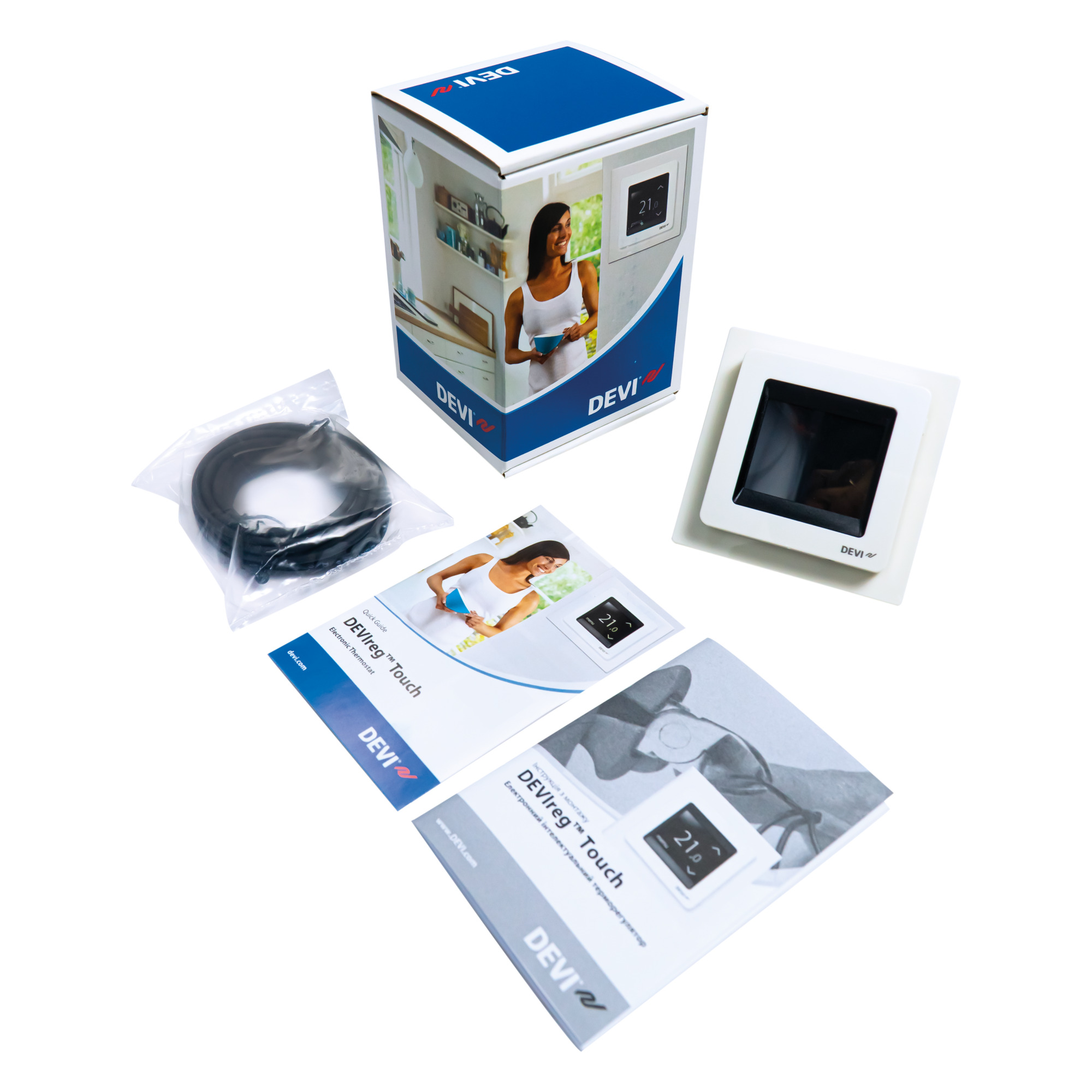 Danfoss DEVIreg™ Smart — программируемый терморегулятор для теплого пола с Wi-Fi DEVIreg Smart терморегулятор белый 140F1141  - Вид №7