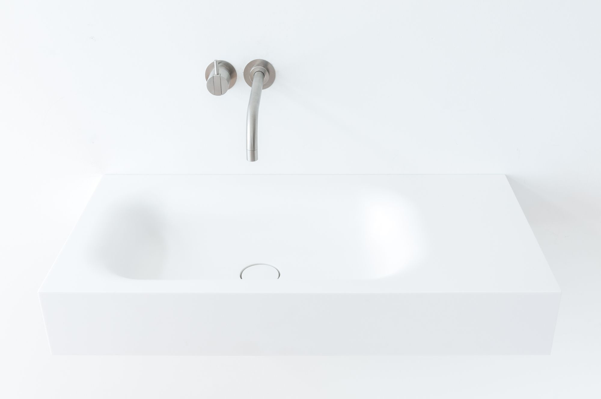 Прямоугольный подвесной умывальник в HIMACS Not Only White Blend ARCH-00103467 - Вид №11