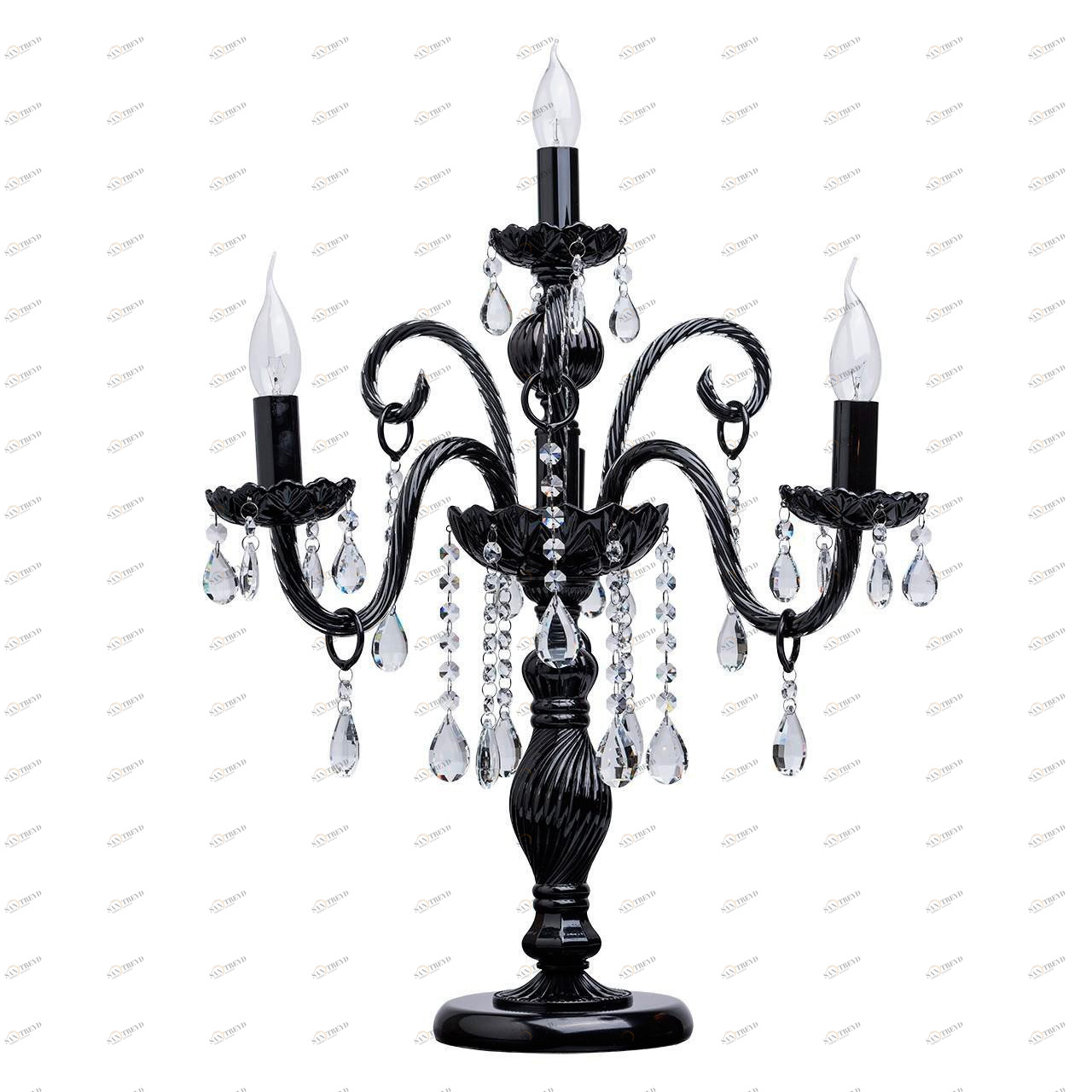 Настольная лампа MW-Light Барселона 7 313033004 MW-LIGHT ПОДСВЕЧНИК, СВЕЧА 191497 Прозрачный;черный 