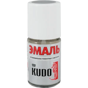 Эмаль автомобильная Kudo с кисточкой цвет снежная королева 15Мл