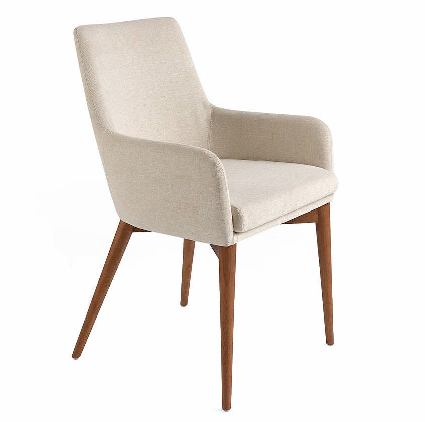 063584 Кресло кремовое Angel Cerda DC627-ARM 