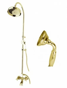 Душевая стойка со смесителем, с изливом, верхним и ручным душем CEZARES NOSTALGIA-CVD-03/24-M