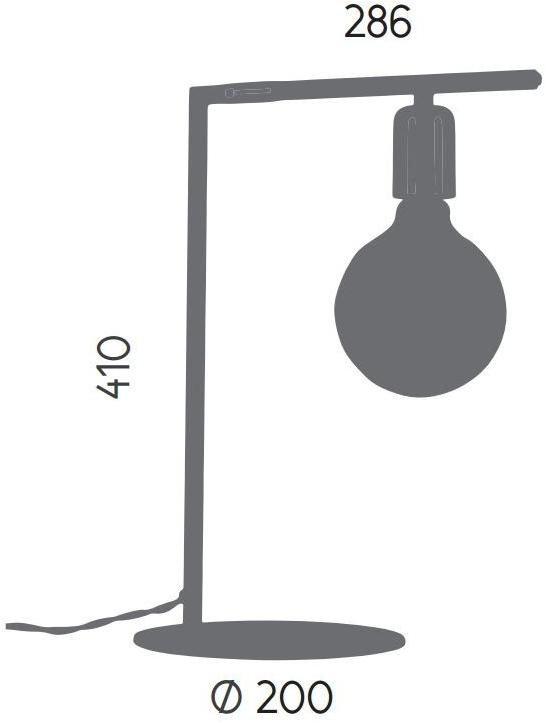 Aromas del Campo Настольная лампа прямого света с фиксированным кронштейном Rendo S1181  - Вид №3