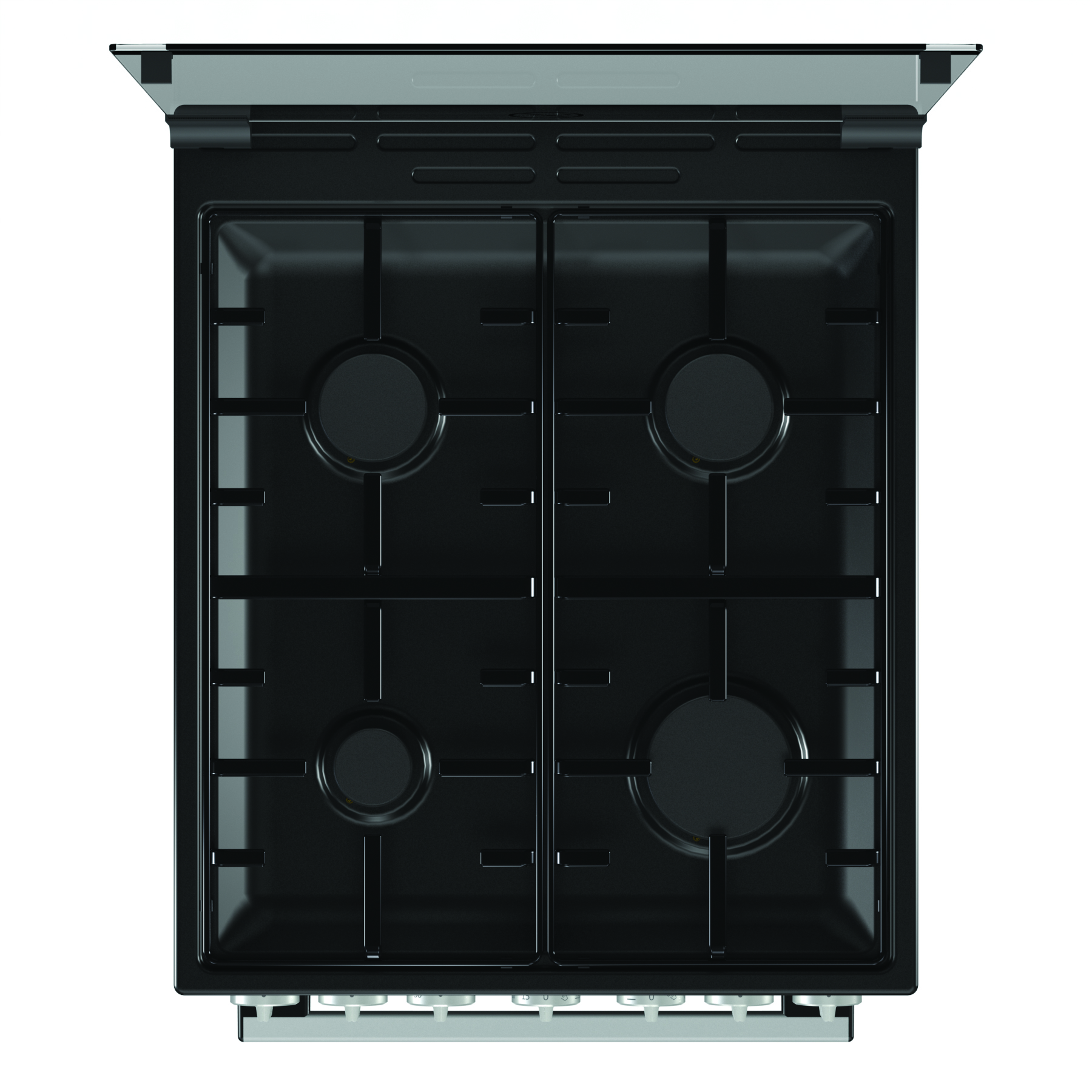 K5241SH Комбинированная плита / 85x50x60, комбинированная, 4 газовые конфорки, духовка электрическая, нержавеющая сталь Gorenje Santreyd  - Вид №5