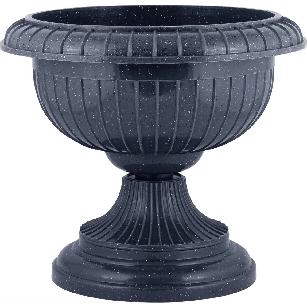 INGREEN Вазон на ножке для цветов в стиле тёмный камень 89359542 STONE STLM-0961679