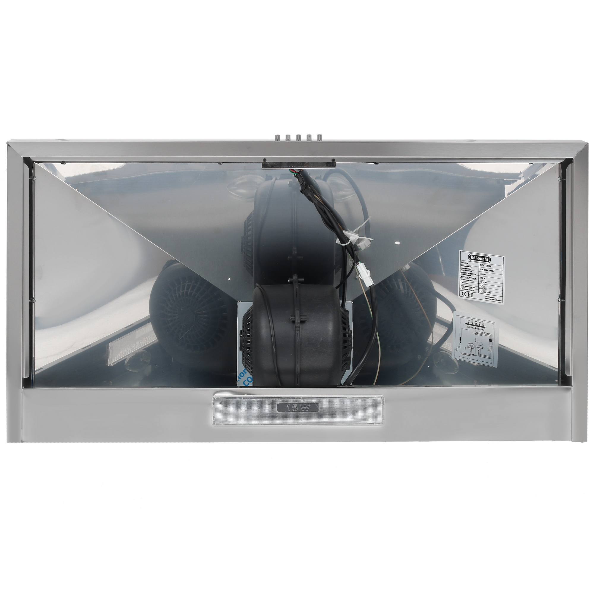 1109312 Вытяжка каминная DeLonghi KG-T 90 IX серебристый STDN-0116578 - Вид №6