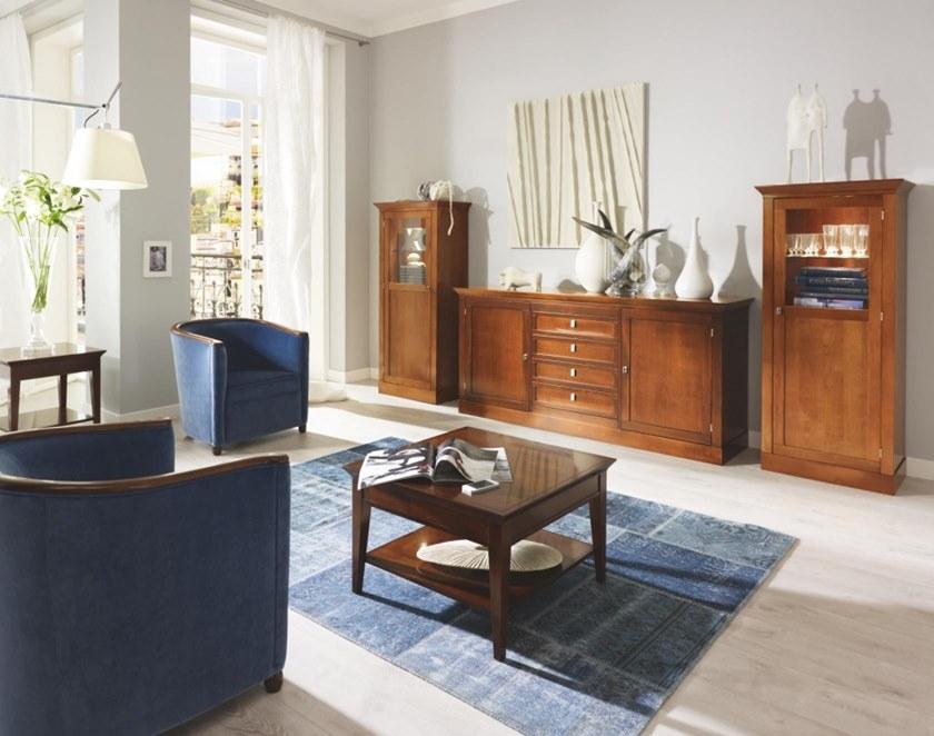 SELVA Квадратный журнальный столик в вишне Sophia 3407-3409 - Вид №1