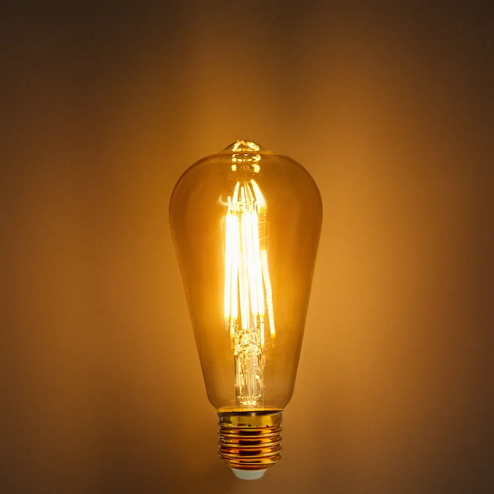 LEXMAN Филаментная лампа E27 золотистая ретро-дизайн 4Вт теплый свет 82991686