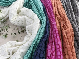 Élitis Вышитая льняная ткань Amalfia