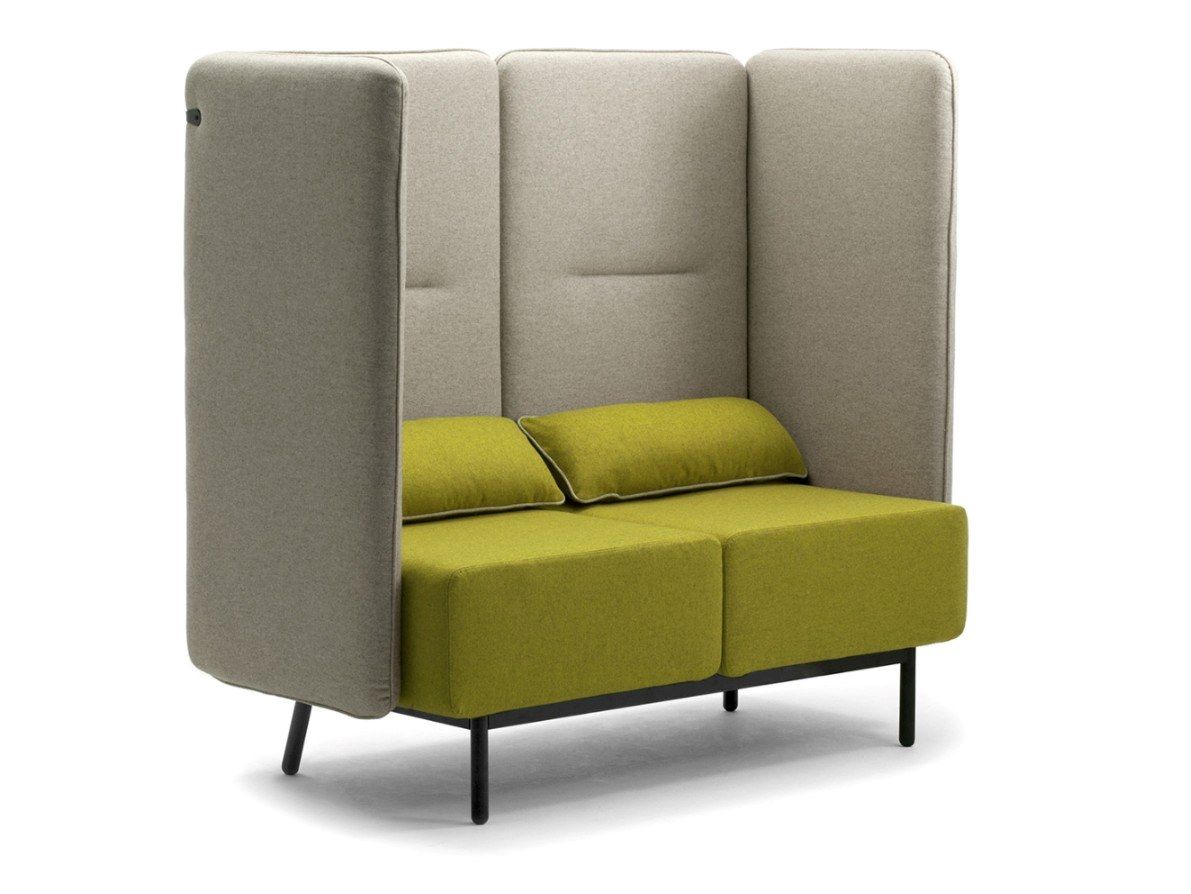 2-местный огнестойкий тканевый диван с USB-разъемом Leyform Around ARCH-00007495