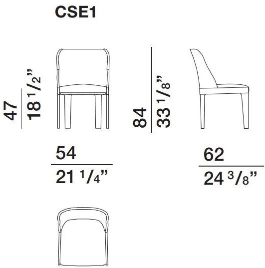 Molteni & C. Стул из мягкой ткани Chelsea sun-id-1489102 - Вид №8