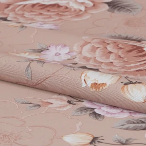 Ткань «Цветы» 1 п/м 280 см блэкаут цвет красный