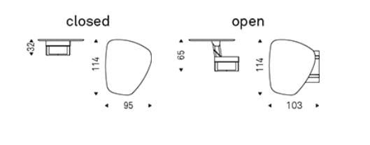 Деревянный журнальный столик с регулируемой высотой Cattelan italia ORLANDO ARCH-00014064 - Вид №5