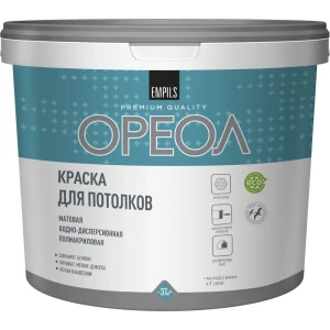 Краска для потолков Ореол матовая цвет белоснежный 6.5 кг 84439975 STLM-2073143