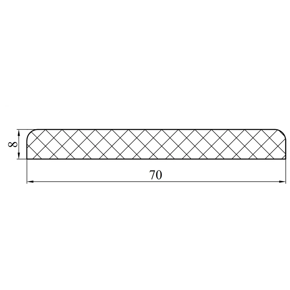 Наличник 2170x70x8 мм ПВХ ламинация цвет пломбир КРОНОПРОФИЛЬ STLM-2197578 - Вид №2