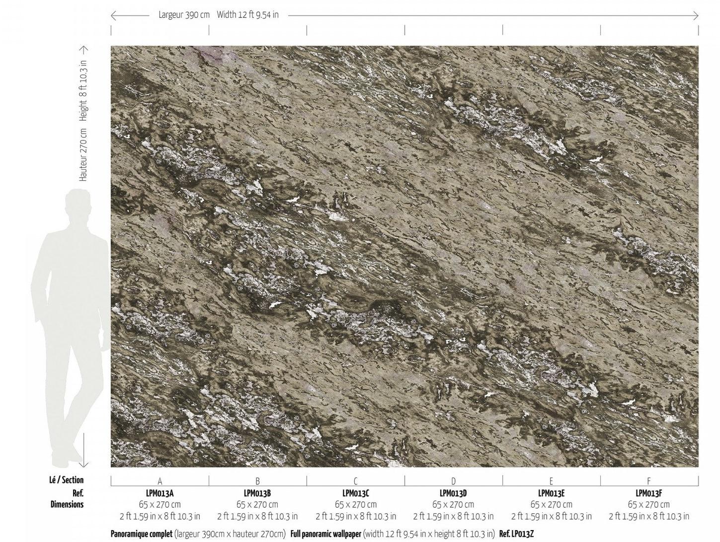 Koziel Панорамные моющиеся обои с эффектом мрамора Marbles Lpm013-x - Вид №3