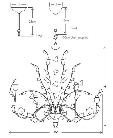 Металлическая люстра ручной работы Abrissi Ivy ARCH-00107872 - Вид №2