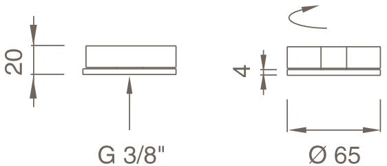 Ceadesign Кран открытия / закрытия этажа Giotto Gio 34 - Вид №1