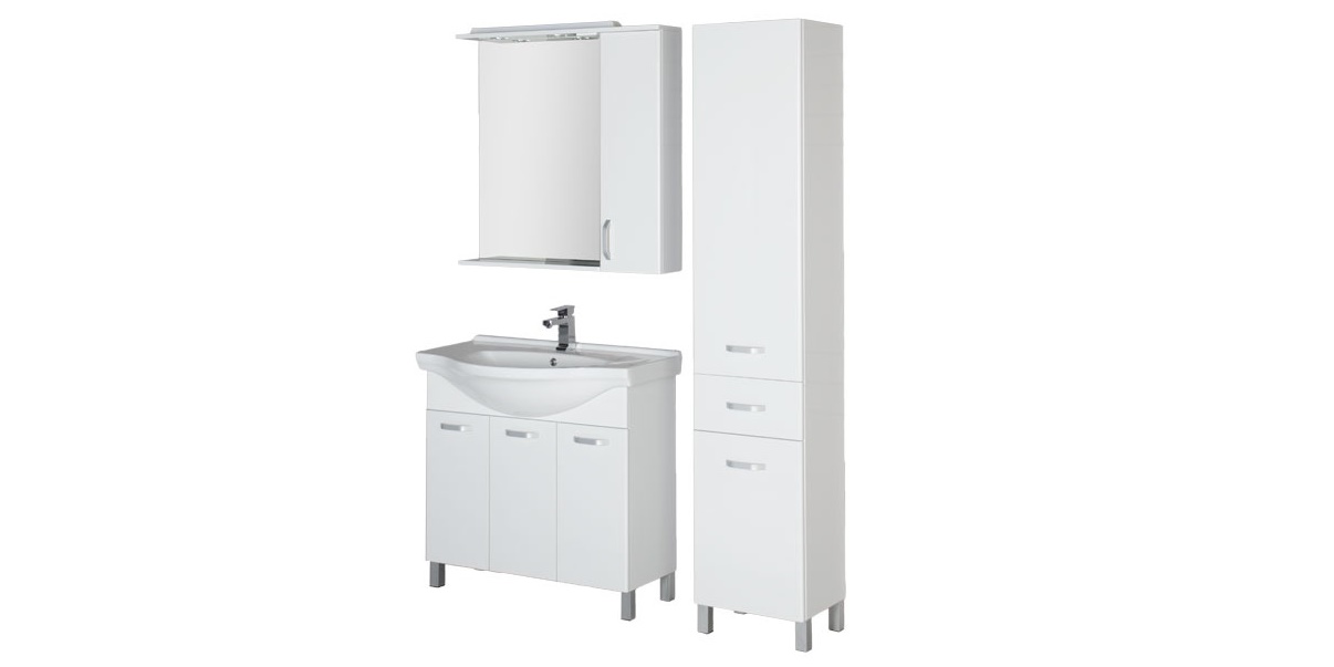 Комплект мебели Aquanet Глория 90 белый 00179491 - Вид №1