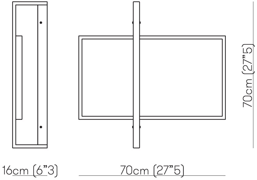 VeniceM Настенный светодиодный светильник из никеля с диммером Mondrian sun-id-1403130 - Вид №3