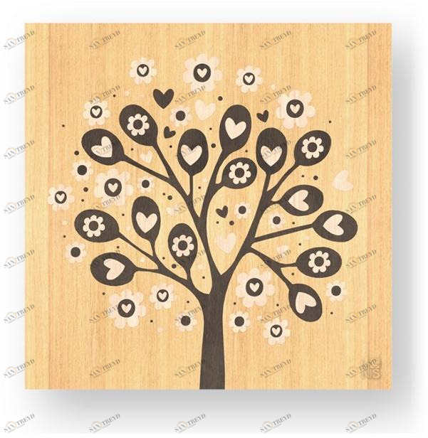 LIGNIS® Каркас из инкрустированного дерева Dolcevita love 11.044