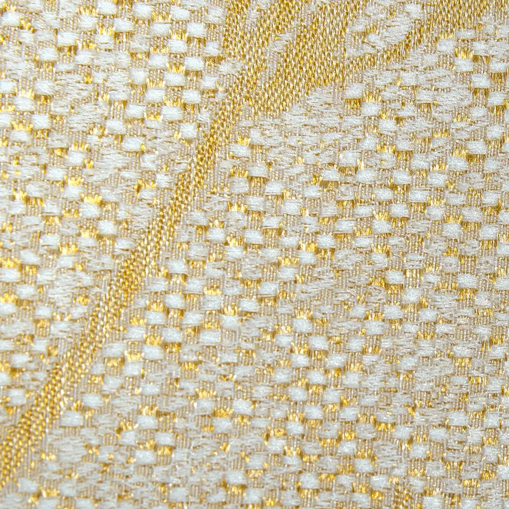 Ткань жаккард «Лён» цветы 280 см цвет золотой TEX REPUBLIC STLM-2208069 - Вид №1