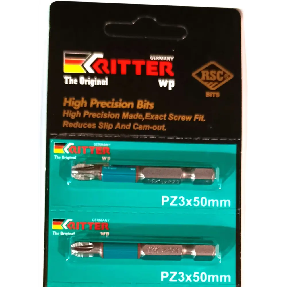 Бита магнитная Ritter WP PS20123050 PZ3x50 мм, 10 шт STLM-2050635 - Вид №1