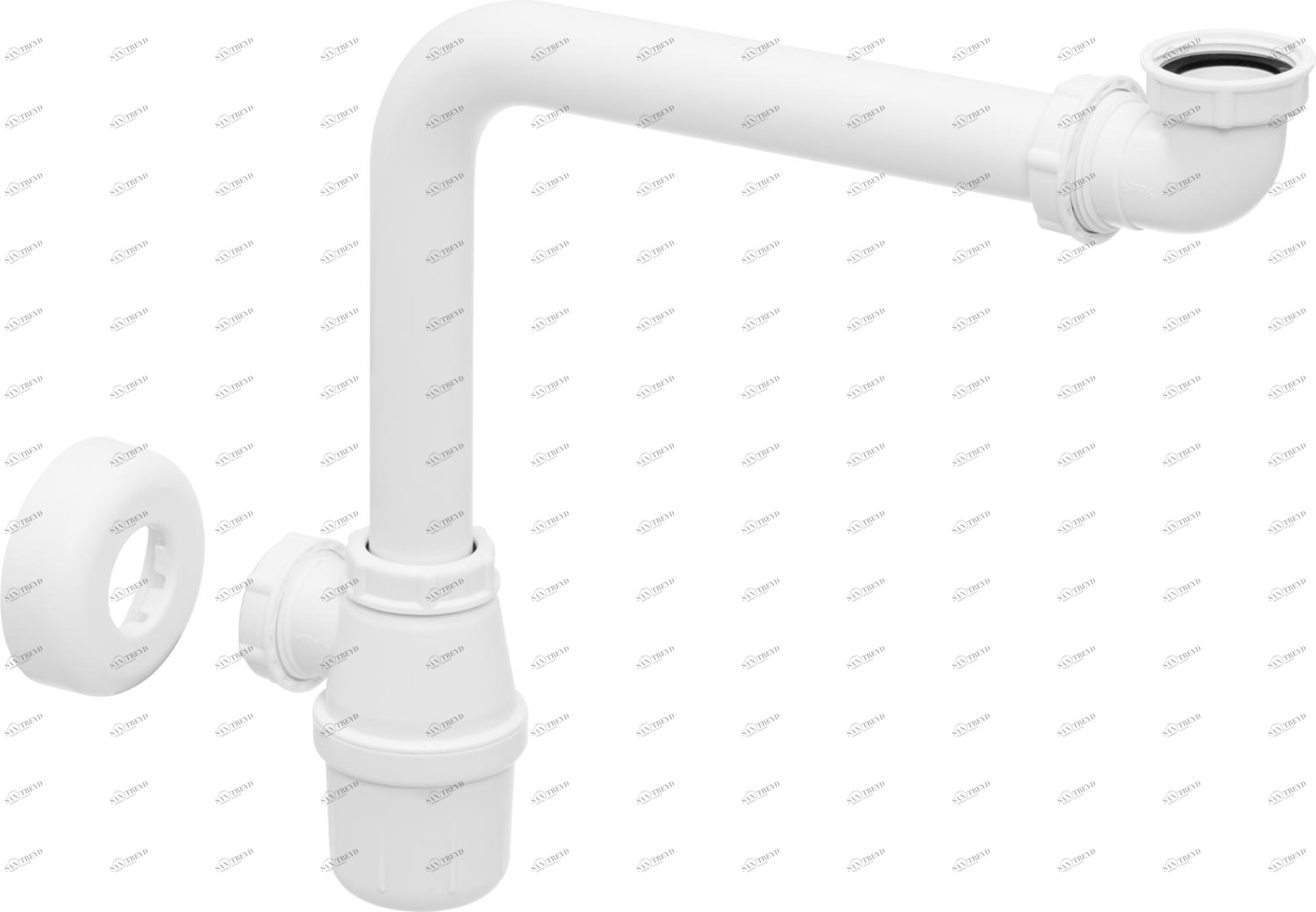 Канализационная арматура  Сифоны для умывальников и биде  Компактные сифоны с учетом нужд инвалидов VIEGA 128 913 Модель 5730 Santreyd 