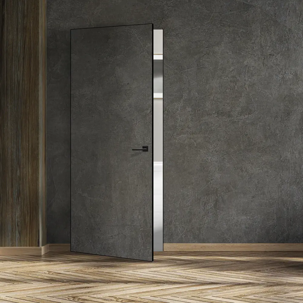 Дверь межкомнатная глухая Invisible 90x220 см цвет белый с замком левая VELLDORIS STLM-2129604 - Вид №7