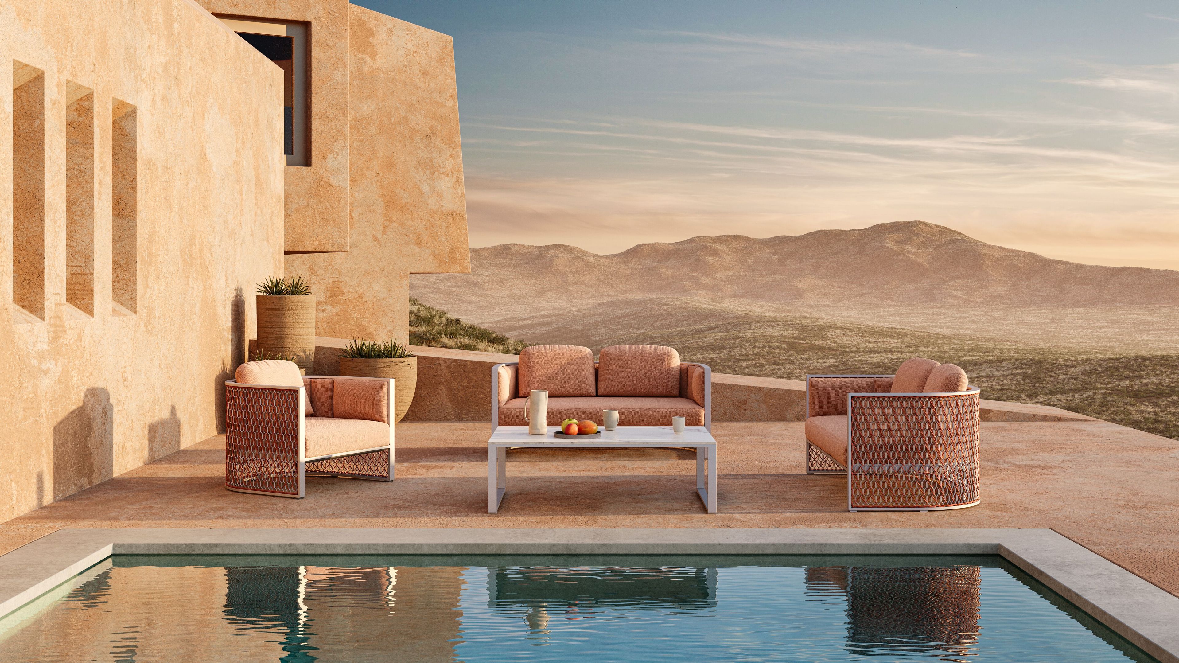 Керамический садовый столик VINEKO гнездо ARCH-00136030 - Вид №2