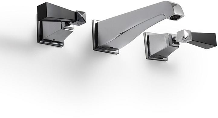 Devon&Devon Смеситель для ванны настенный из латуни с 3 отверстиями Vip time sun-id-1385485 - Вид №2